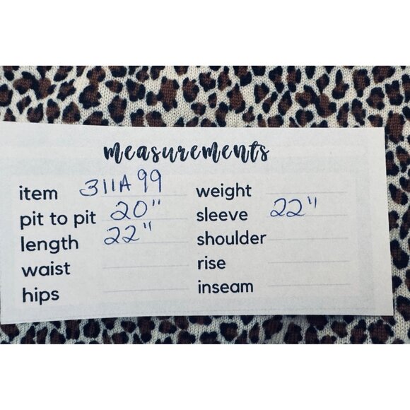 NWT Banana Republic Small Leopard Print V-Neck Merino Wool Sweater - Picture 15 of 15